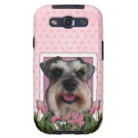 Mothers Day - Pink Tulips - Schnauzer