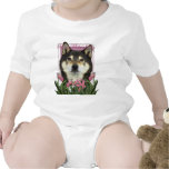 Mothers Day - Pink Tulips - Shiba Inu - Yasha Shirt