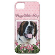 Mothers Day - Pink Tulips - St Bernard - Mae