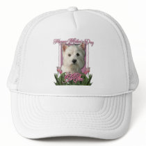 Mothers Day - Pink Tulips - West Highland Terrier