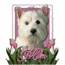 Mothers Day - Pink Tulips - West Highland Terrier