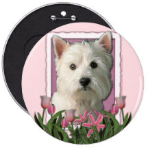 Mothers Day - Pink Tulips - Westie