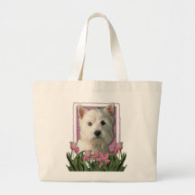 Mothers Day - Pink Tulips - Westie Bags