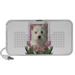 Mothers Day - Pink Tulips - Westie Mp3 Speaker