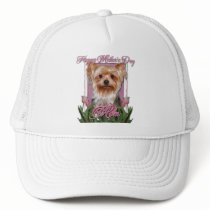 Mothers Day - Pink Tulips - Yorkshire Terrier