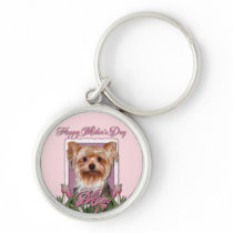 Mothers Day - Pink Tulips - Yorkshire Terrier