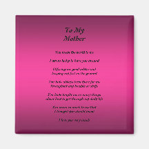 Mother's Day Poem Magnet