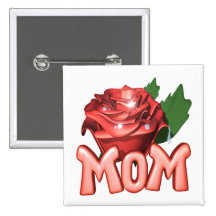 Mothers Day Rose Pin