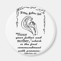 Mothers Day Script Magnet
