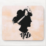 Mother's Day Vintage Woman Silhouette Mouse Mats