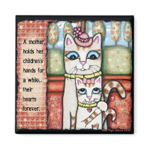 Mother's Heart Cat Art Magnet