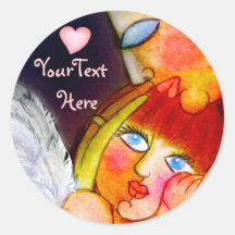 Mother's pure love - mum and child design stickers