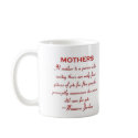 Mothers Quote - Caring Pie n Tea Mug