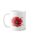 Mothers Special Red Gerber Daisy Flower Mug