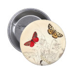 Moths and Butterflies Pinback Buttons
