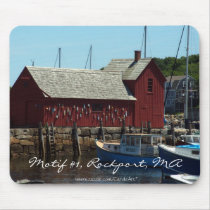"Motif  #1, Rockport, MA" Mousepad