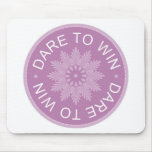 Motivational 3 Word Quotes ~Dare To Win~ mousepads