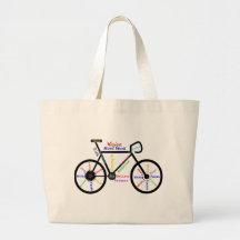 Motivational Bike, Cycle, Biking, Sport Words Canvas Bags
