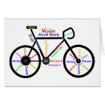 Motivational Bike, Cycle, Biking, Sport Words Greeting Cards
