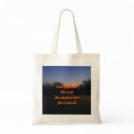 Motivational budget tote bags
