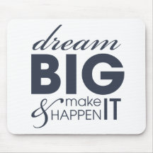 Motivational Dream Work Success Mousepad