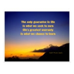 Motivational quotation post cards