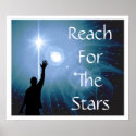 Motivational Reach For The Stars Poster posters