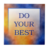 Motivational Words Artistic Tiles:Do Your Best