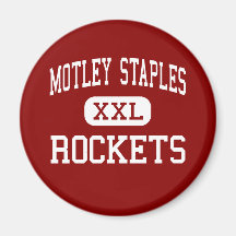 Motley Staples - Rockets - Middle - Motley Fridge Magnet