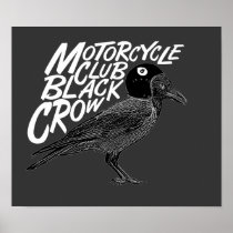 Moto club Black Crow Poster