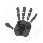 Moto Grey Feel Stickers