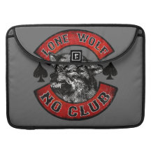 Moto rider lone wolf sleeves for MacBooks