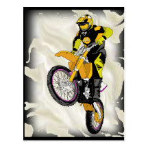 Motocross 409 postcard