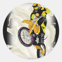 Motocross 409 round stickers
