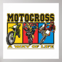 Motocross A Way of Life Print