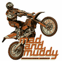 Motocross addict acrylic cut outs