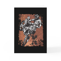 Motocross Grunge Card