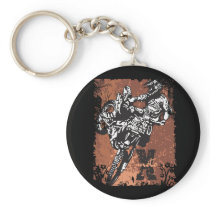Motocross Grunge Key Chains