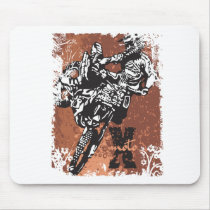 Motocross Grunge Mouse Pads