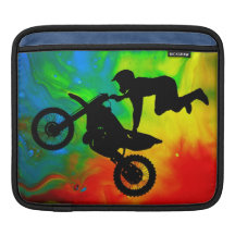 Motocross in a Solar Flare Up iPad Sleeves