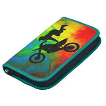 Motocross in a Solar Flare Up Folio Planners