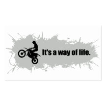 Motocross is a Way of Life Business Card Template