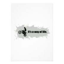Motocross is a Way of Life Personalized Invite