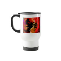 Motocross Light Streaks in a Windtunnel Mugs