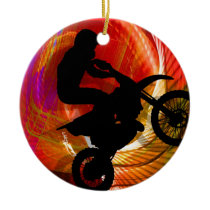 Motocross Light Streaks in a Windtunnel