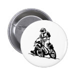 Motocross Motorcycle Pinback Button