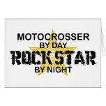 Motocrosser Rock Star by Night