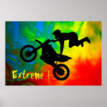 Motocrossing in a Solar Flare Up