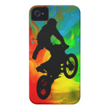 Motocrossing in a Solar Meltdown iPhone 4 Covers