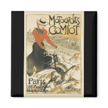 Motocycles Comiot By Theophile-Alexandre Steinlen Fridge Magnets